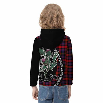 Brown (Broun) Family Crest Tartan Kid Hoodie Alba Thistle Inspired - Tartan Vibes Clothing