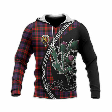 Brown (Broun) Family Crest Tartan Knitted Hoodie Alba Thistle Inspired - Tartan Vibes Clothing