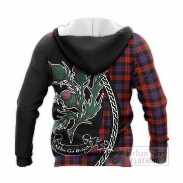 Brown (Broun) Family Crest Tartan Knitted Hoodie Alba Thistle Inspired - Tartan Vibes Clothing