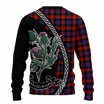 Brown (Broun) Family Crest Tartan Knitted Sweater Alba Thistle Inspired - Tartan Vibes Clothing