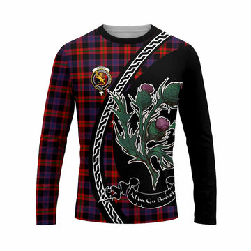 Brown (Broun) Family Crest Tartan Long Sleeve T-Shirt Alba Thistle Inspired - Tartan Vibes Clothing