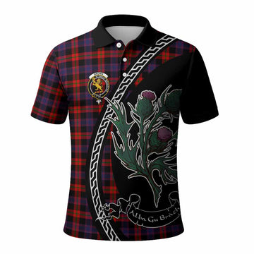 Brown (Broun) Family Crest Tartan Polo Shirt Alba Thistle Inspired - Tartan Vibes Clothing