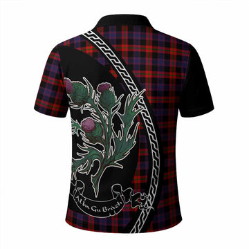 Brown (Broun) Family Crest Tartan Polo Shirt Alba Thistle Inspired - Tartan Vibes Clothing