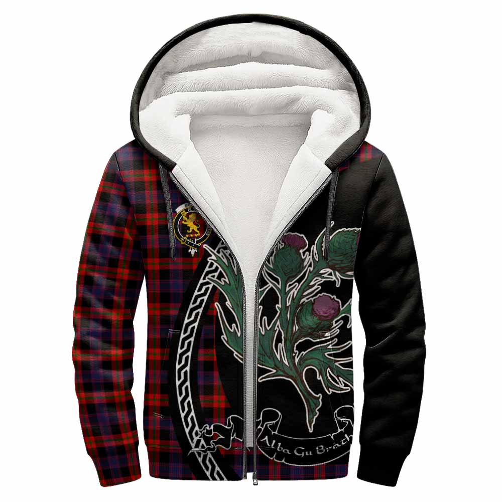 Brown (Broun) Family Crest Tartan Sherpa Hoodie Alba Thistle Inspired - Tartan Vibes Clothing