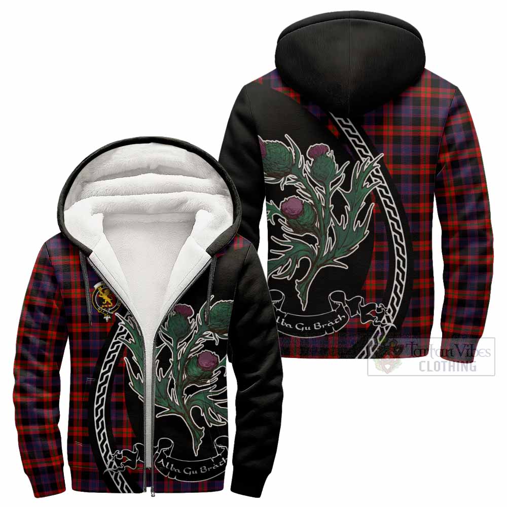 Brown (Broun) Family Crest Tartan Sherpa Hoodie Alba Thistle Inspired - Tartan Vibes Clothing