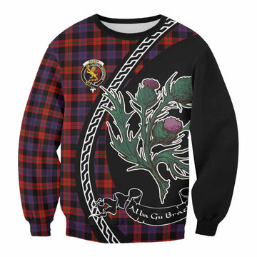 Brown (Broun) Family Crest Tartan Sweatshirt Alba Thistle Inspired - Tartan Vibes Clothing