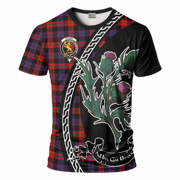 Brown (Broun) Family Crest Tartan T-Shirt Alba Thistle Inspired - Tartan Vibes Clothing