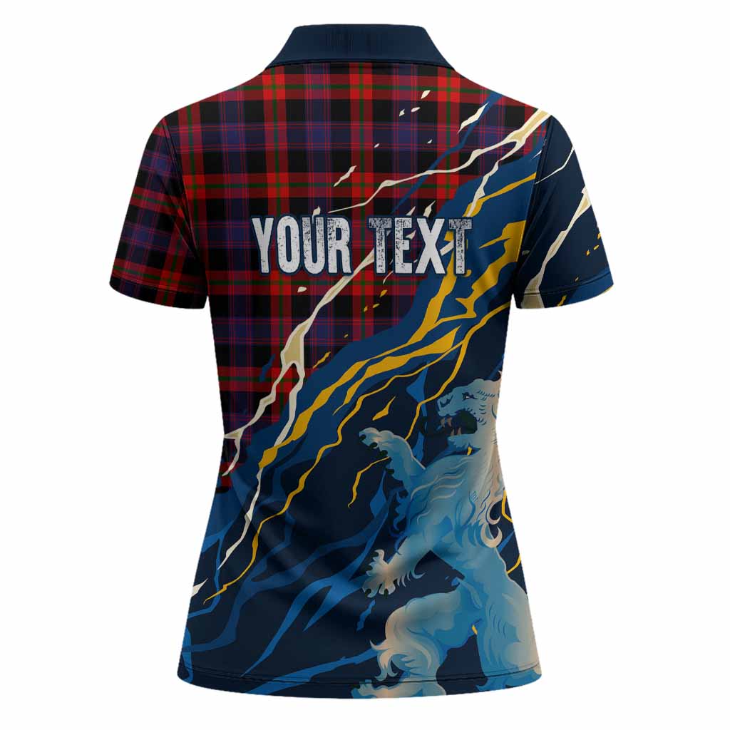 Brown (Broun) Scotland Tartan Women Polo Shirt WC2026 Football - We'll Be Coming