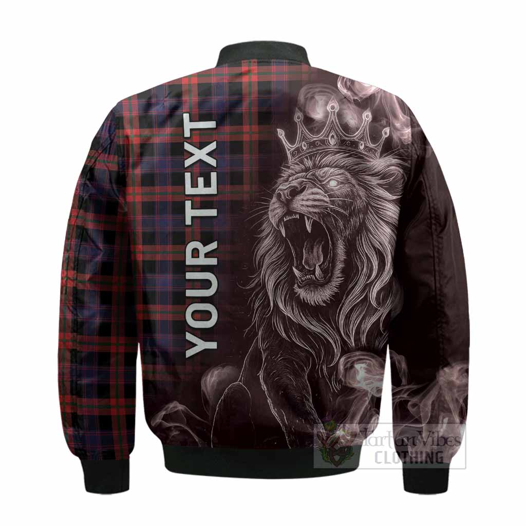 Brown (Broun) Tartan Bomber Jacket Roaring Lion Heritage