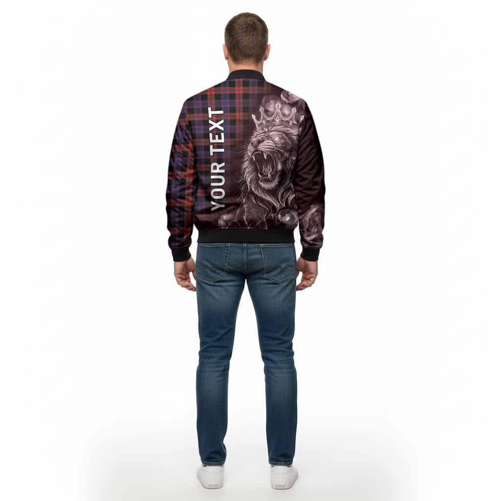 Brown (Broun) Tartan Bomber Jacket Roaring Lion Heritage