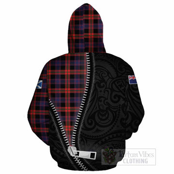 Brown (Broun) Tartan Cotton Hoodie New Zealand Pattern Unique Zipper Stylized