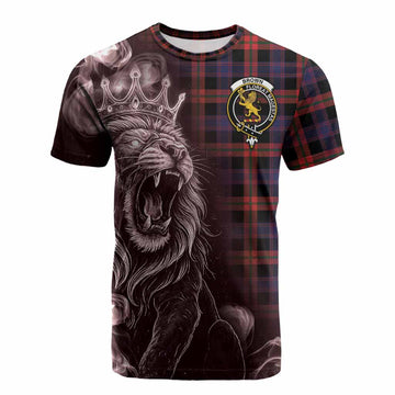 Brown (Broun) Tartan Cotton T-shirt Roaring Lion Heritage