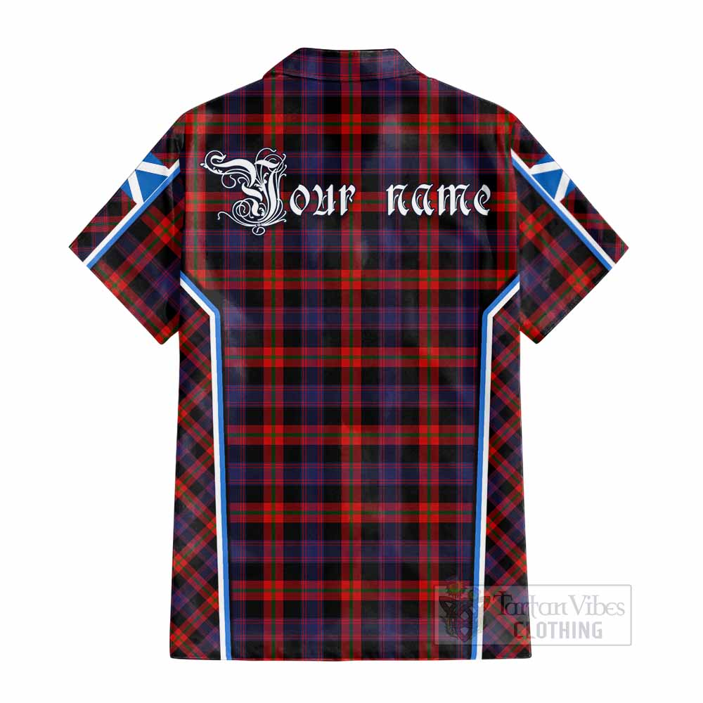 Brown (Broun) Tartan Crest Cotton Hawaiian Shirt Scotland Coat of Arm Flag Style - Tartan Vibes Clothing