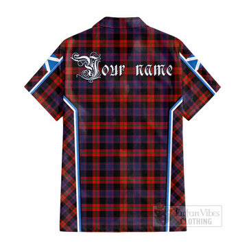 Brown (Broun) Tartan Crest Cotton Hawaiian Shirt Scotland Coat of Arm Flag Style - Tartan Vibes Clothing