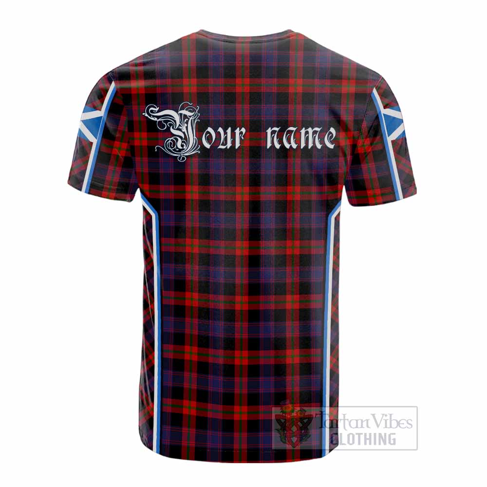 Brown (Broun) Tartan Crest Cotton T-shirt Scotland Coat of Arm Flag Style - Tartan Vibes Clothing