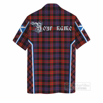 Brown (Broun) Tartan Crest Hawaiian Shirt Scotland Coat of Arm Flag Style - Tartan Vibes Clothing