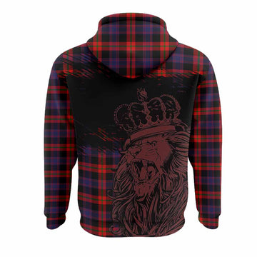 Brown (Broun) Tartan Crest Hoodie Crowned Lion Heritage Style