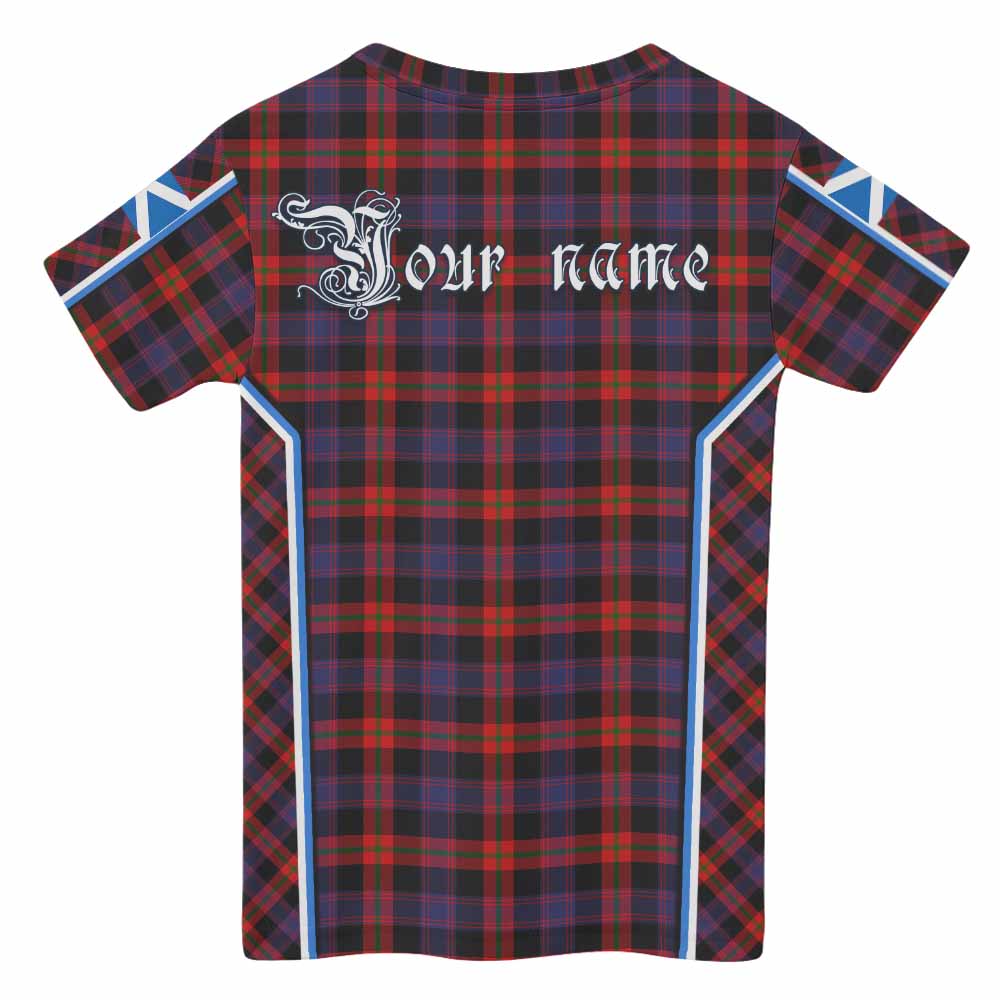 Brown (Broun) Tartan Crest Kid T-shirt Scotland Coat of Arm Flag Style - Tartan Vibes Clothing