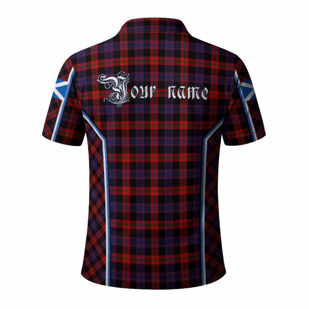 Brown (Broun) Tartan Crest Polo Shirt Scotland Coat of Arm Flag Style - Tartan Vibes Clothing