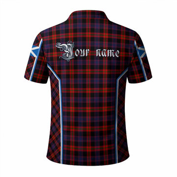 Brown (Broun) Tartan Crest Polo Shirt Scotland Coat of Arm Flag Style - Tartan Vibes Clothing