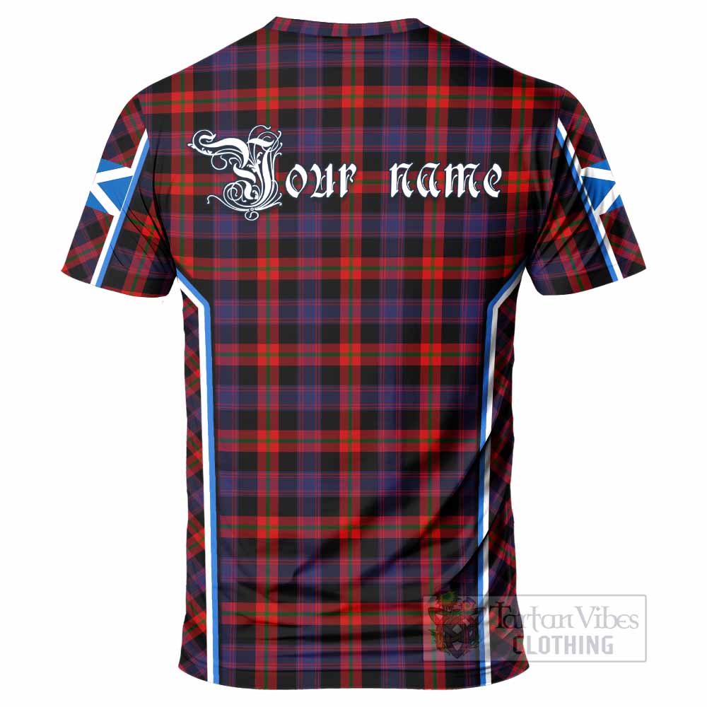 Brown (Broun) Tartan Crest T-shirt Scotland Coat of Arm Flag Style - Tartan Vibes Clothing