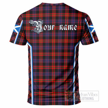 Brown (Broun) Tartan Crest T-shirt Scotland Coat of Arm Flag Style - Tartan Vibes Clothing