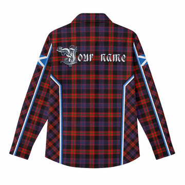 Brown (Broun) Tartan Crest Women Casual Shirt Scotland Coat of Arm Flag Style - Tartan Vibes Clothing