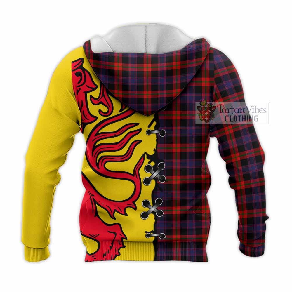 Brown (Broun) Tartan Family Crest Knitted Hoodie Lion Rampant Honor - Tartan Vibes Clothing