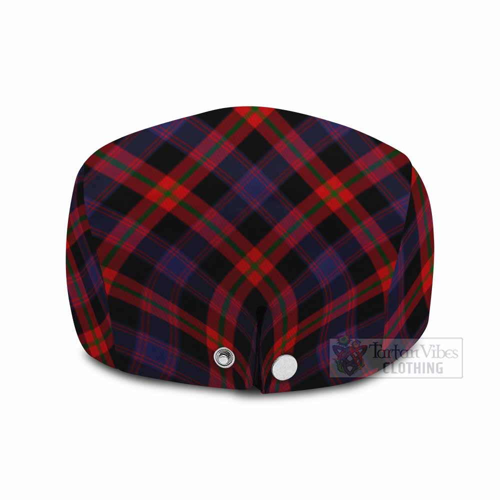 Brown (Broun) Tartan Flat Cap, Jeff Cap Cross Style with Family Crest - Tartan Vibes Clothing