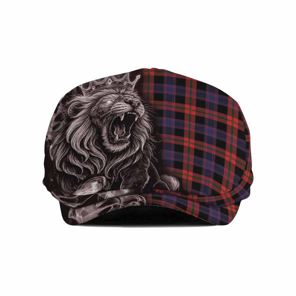 Brown (Broun) Tartan Flat Cap, Jeff Cap Roaring Lion Heritage