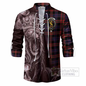 Brown (Broun) Tartan Ghillie Shirt Roaring Lion Heritage