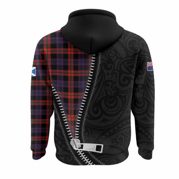 Brown (Broun) Tartan Hoodie New Zealand Pattern Unique Zipper Stylized