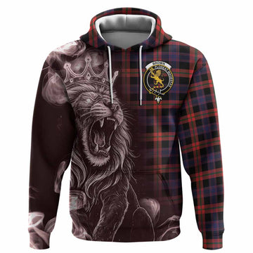 Brown (Broun) Tartan Hoodie Roaring Lion Heritage