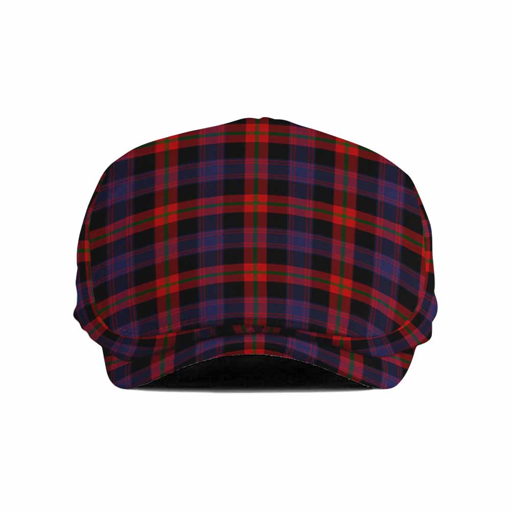 Brown (Broun) Tartan Jeff Cap, Tartan Flat Cap