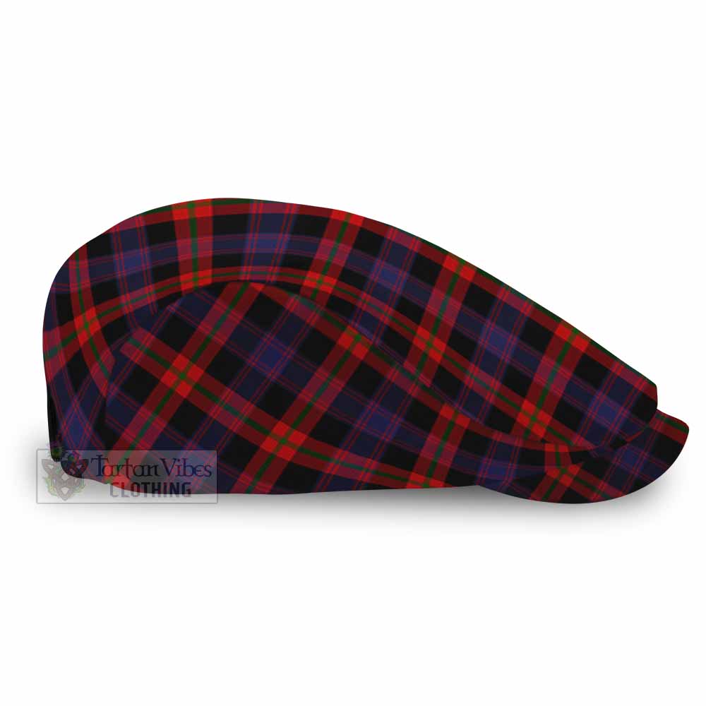 Brown (Broun) Tartan Jeff Cap, Tartan Flat Cap