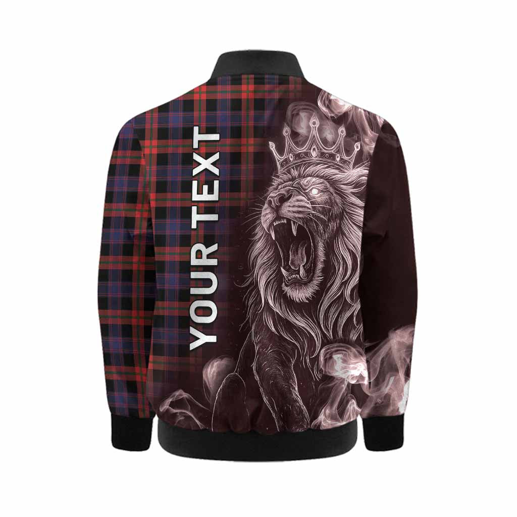 Brown (Broun) Tartan Kid Bomber Jacket Roaring Lion Heritage