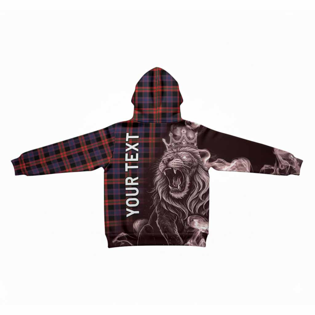 Brown (Broun) Tartan Kid Hoodie Roaring Lion Heritage
