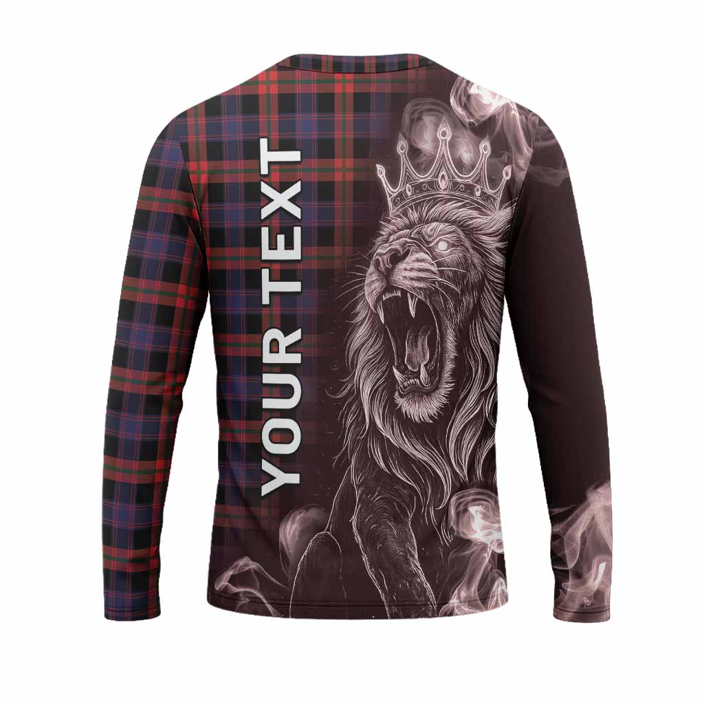 Brown (Broun) Tartan Long Sleeve T-Shirt Roaring Lion Heritage