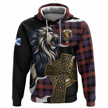 Brown (Broun) Tartan Scottish Hoodie Lion Celtic Heritage
