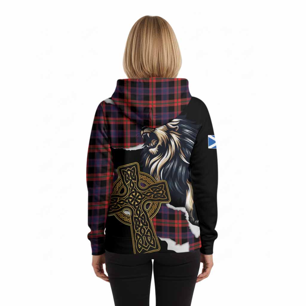 Brown (Broun) Tartan Scottish Hoodie Lion Celtic Heritage