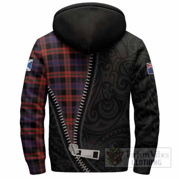 Brown (Broun) Tartan Sherpa Hoodie New Zealand Pattern Unique Zipper Stylized