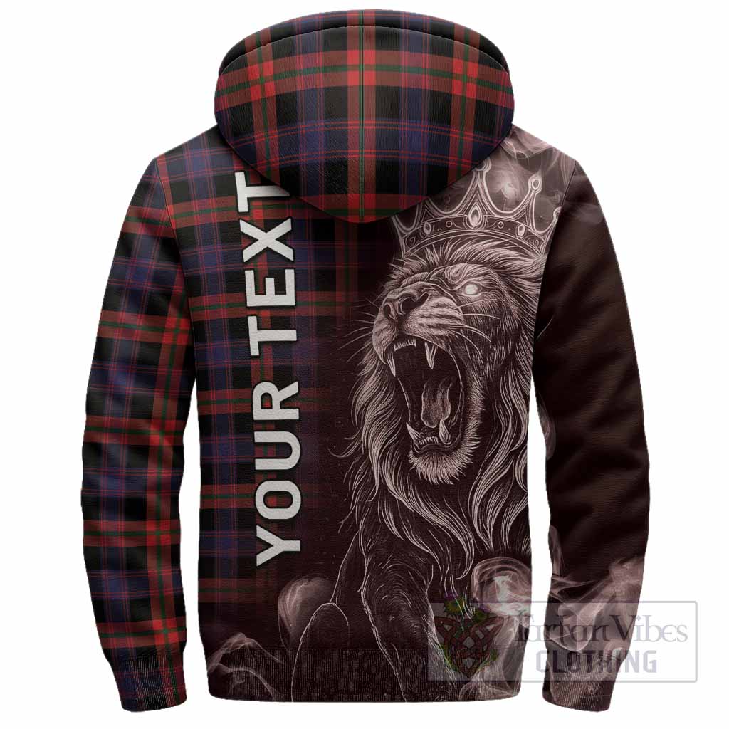 Brown (Broun) Tartan Sherpa Hoodie Roaring Lion Heritage