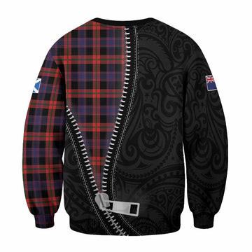 Brown (Broun) Tartan Sweatshirt New Zealand Pattern Unique Zipper Stylized