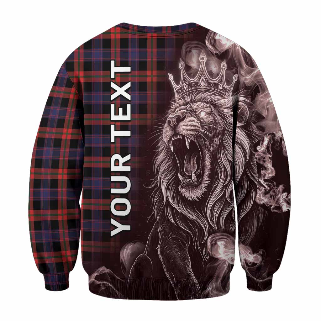 Brown (Broun) Tartan Sweatshirt Roaring Lion Heritage