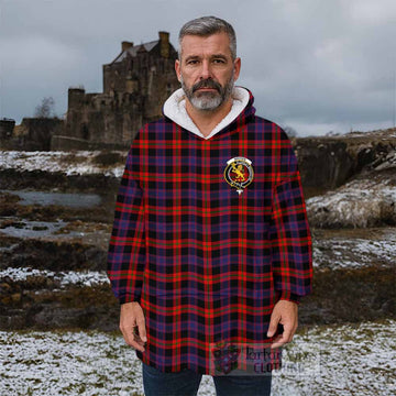 Brown (Broun) Tartan Wearable Blanket with Family Crest - Tartan Vibes Clothing