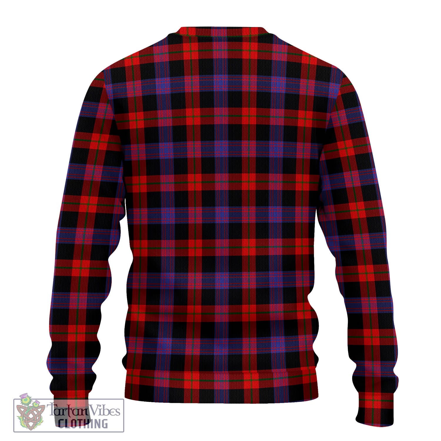 Brown (Broun) Tartan Knitted Sweatshirt with Family Crest - Tartan Vibes Clothing