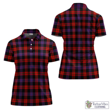 Brown (Broun) Tartan Women's Polo Shirt Women - Tartan Vibes Clothing