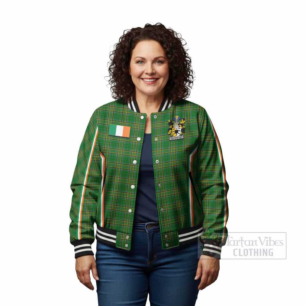 Brownlow Irish Clan Coat of Arm Tartan Baseball Jacket Flag Style
