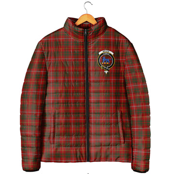 Bruce Tartan Padded Jacket with Family Crest