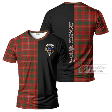 Bruce Tartan T-Shirt with Family Crest and Half Of Me Style Kid's Shirt - Tartanvibesclothing Shop